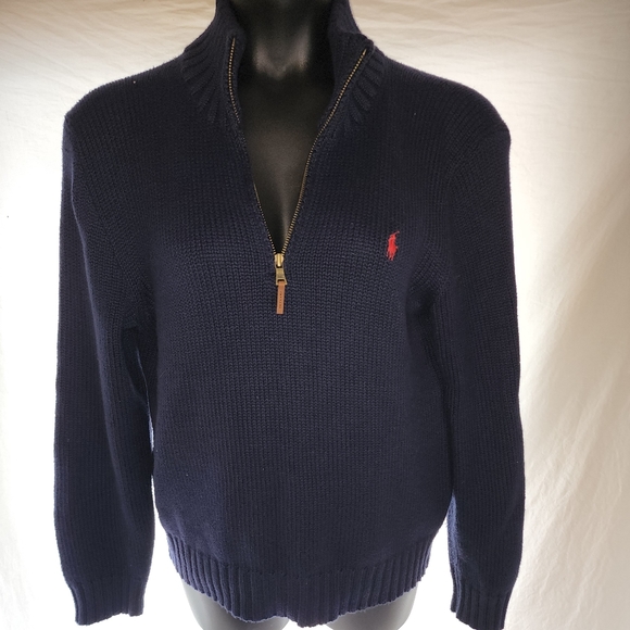 Ralph lauren polo zip-up sweater - Picture 1 of 4